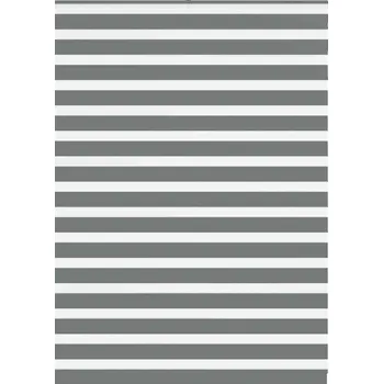 Stavební výplň vidaXL Zebra roleta 165x200 cm šířka látky 160,9 cm polyester [4014794] Barva: Tmavě šedá