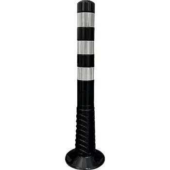 Plotový sloupek Flomat Černý plastový parkovací ochranný sloupek - 75 cm