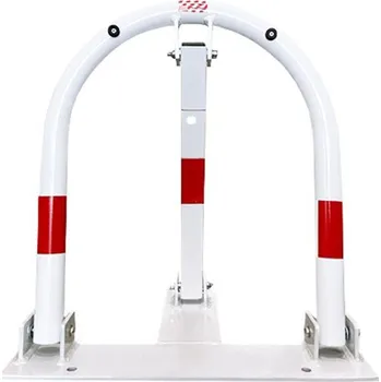 Plotový sloupek Flomat Bílo-červená ocelová parkovací zábrana Elephant - 49 x 52,5 cm