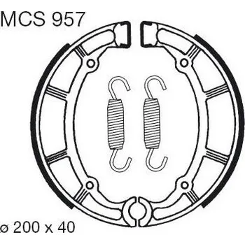 Brzdová čelist Brzdové čelisti LUCAS MCS 957