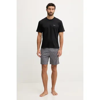 Pánské pyžamo Bavlněné pyžamo BOSS Relax Short Set 50557174 šedá 90X, vel. XXL