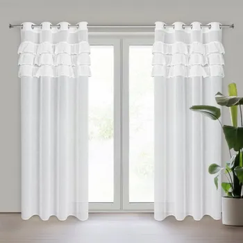 Povlečení Hotová záclona SAMI bílá - na průchodkách