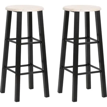 Barová židle Barové stoličky 2 ks černé MDF - 8719883678306