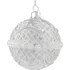 Vánoční ozdoba Koule na stromeček sklo 80 mm bílá/mix motivů 1 ks