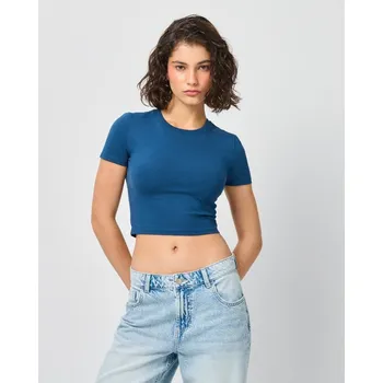 Dámské tričko Zkrácené tričko - XL - House - ocelově modrá - 313GS-95X