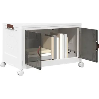 Úložný box Stohovatelný úložný box na kolečkách 75 L 64x40x41 cm - 8721102959141