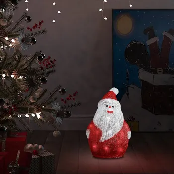 Vánoční dekorace Vánoční akrylový Santa s LED vnitřní i venkovní 28 cm - 8720286434086