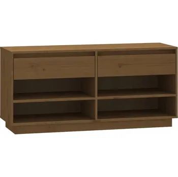 Botník VidaXL 110 x 52 x 34 cm, odstíny hnědé