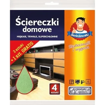 Utěrka Utěrka z netkané textilie Świeżowski zelená