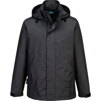 pracovní bunda PORTWEST Bunda CD867 Eco Rain Jacket POR-CD867MGRL L Šedá metal