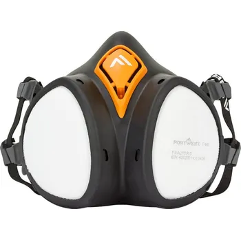 Pracovní přilba PORTWEST Polomaska Portwest P440 A2P3 s integrovanými filtry POR-P440BKR Černá