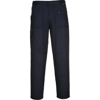 montérky PORTWEST Kalhoty Action S887 do pasu POR-S887NAX42 Navy 42 Extra prodložené na výšku 188 cm