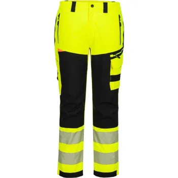 Pánské kalhoty PORTWEST Kalhoty DX448 do pasu, nepromokavé, reflexní POR-DX448YBR33 33 Žlutá/černá