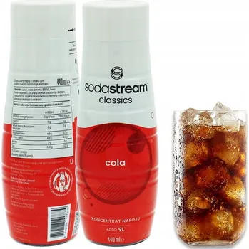 Příprava sody Koncentrát sirupu Cola Classic pro výrobník sody SodaStream, 9 l nápoje ze 440 ml