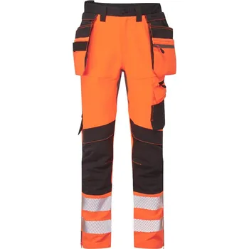 Pánské oblečení PORTWEST Kalhoty Craft DX454 do pasu, Hi-Vis, reflexní POR-DX454OBR36 36 Oranžová/černá