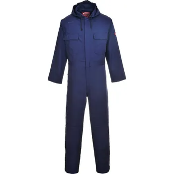 montérky PORTWEST Kombinéza s kapucí Bizweld BIZ6, nehořlavá POR-BIZ6NVRXXXL 3XL Navy