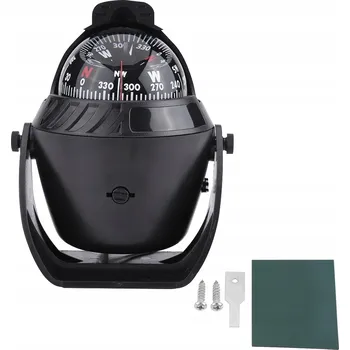 KOMPAS AUTOMOBILOVÝ KOMPAS DO AUTA S LED SVĚTLEM VYSOKÁ PŘESNOST