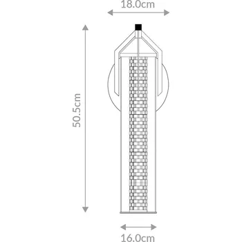 Lampička Quintiesse LED nástěnné světlo ESPADA, leštěný chrom, Ø 16 cm, kov IP44 leštěný chrom, čirý LED 18 W celkem - Doprava zdarma