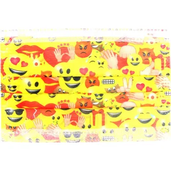 Obraz Ochranná dětská rouška - emotikony 5 ks