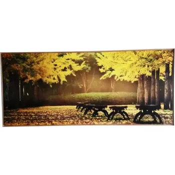 Obraz Obraz v rámu SHADOW 59x134 cm Trees Yellow