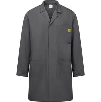 montérky PORTWEST Plášť ESD AS10, antistatický POR-AS10ZOR5XL Šedá 5XL