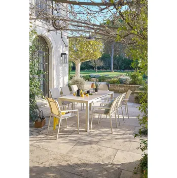 Zahradní sestava Hliníková jídelní sestava VANCOUVER 1+8 (ivory)