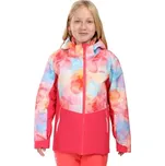 Dívčí lyžařská bunda KILPI SAMARA 152 Růžová, Světle modrá, Oranžová