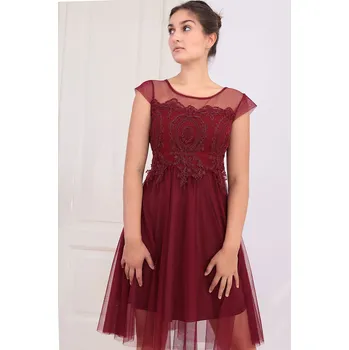 Dámské šaty TopMode Společenské krajkové šaty s tylovou sukní 1083594