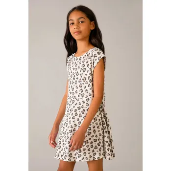 Dívčí šaty Dětské bavlněné šaty Mayoral 6912.8E.Junior.PPY2 béžová 02X, vel. 128