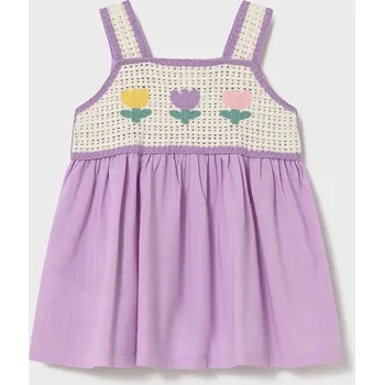 Dívčí šaty Dívčí šaty Mayoral 1931.4P.Baby.PPY2 fialová 40X, vel. 92