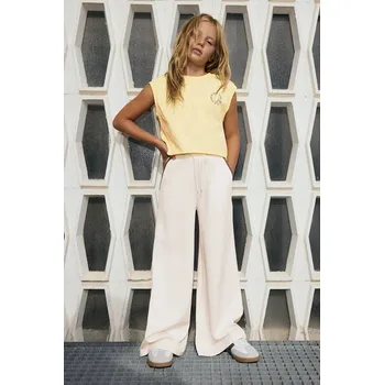 Chlapecké kalhoty Dětské tepláky Mayoral 6555.8E.Junior.PPY2 béžová 01X, vel. 162