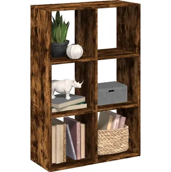 Knihovna Knihovna/dělící stěna kouřový dub 69,5x29x103,5 cm kompozit - 8721158500571