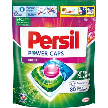 Kapsle na praní Persil Power Caps Kapsle na barevné prádlo 33 kusů