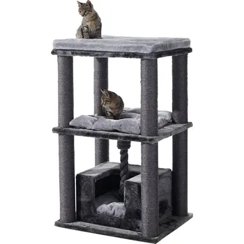 Nobby škrabadlo pro kočky BRIDA tmavě šedá 60 x 48 x 90 cm