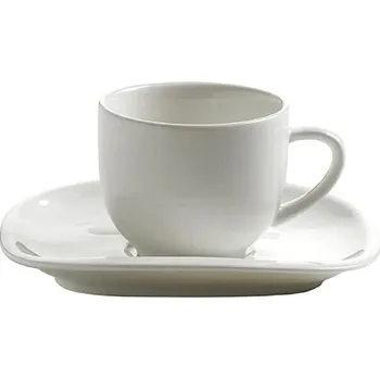 Šálek s podšálkem na espresso WHITE BASICS BALANCE 80 ml - Maxwell&Williams (Sada Espresso šálek s podšálkem BALANCE 80 ml - Maxwell&Williams)