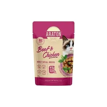 Krmivo pro kočku Araton Cat kaps. Adult Beef/Chicken 85g