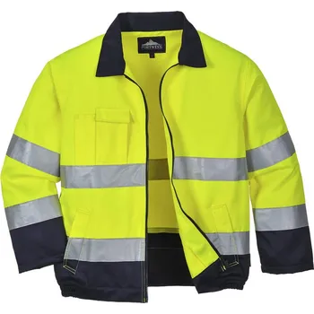 pracovní bunda PORTWEST Bunda Madrid Hi-Vis TX70, reflexní POR-TX70YNRXXL 2XL Žlutá/navy