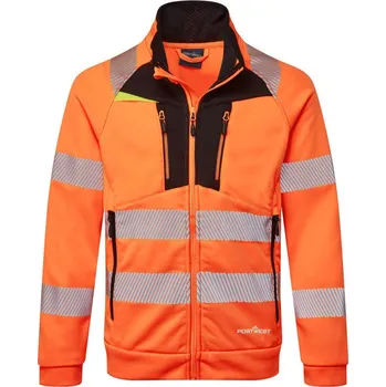 pracovní bunda PORTWEST Bunda DX477 na zip, reflexní POR-DX477OBR5XL 5XL Oranžová/černá
