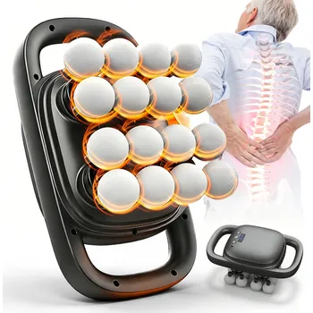 Masážní přístroj MASÁŽNÍ PŘÍSTROJ MASÁŽNÍ PŘÍSTROJ S 16 HLAVICEMI, AKUMULÁTOROVÝ, 99 ÚROVNÍ MASÁŽE