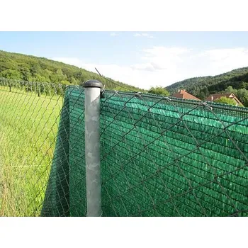 zahradní zástěna Stínící tkanina - síť na plot zelená 200g/1m² zastínění 100% 2,0m 20m