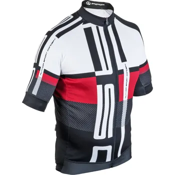 cyklistický dres Dres Author Men Sport X7 ASC červená/bílá/černá L