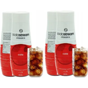 Příprava sody 2x SIRUP KONCENTRÁT COLA CLASSIC PRO VÝROBNÍK SODY SODASTREAM 9L NÁPOJE z 440ml