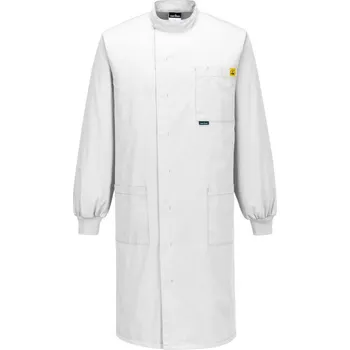 montérky PORTWEST Plášť AS15 Anti-Static ESD Howie Coat POR-AS15WHRXXXL 3XL Bílá