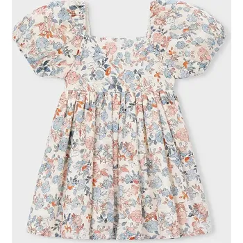 Dívčí šaty Dívčí šaty Mayoral 3928.6E.Mini.PPY2 béžová 12X, vel. 104