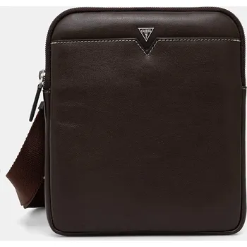 Kožená taštička Guess FIRENZE HMFITC.P5123 hnědá 88X, vel. ONE SIZE