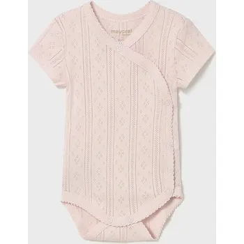 Bavlněné kojenecké body Mayoral Newborn 1701.2D.Newborn.PPY2 růžová 30X, vel. 75