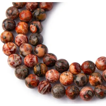 Dětské navlékací korálky Korálky z minerálu Jaspis leopardí 8 mm