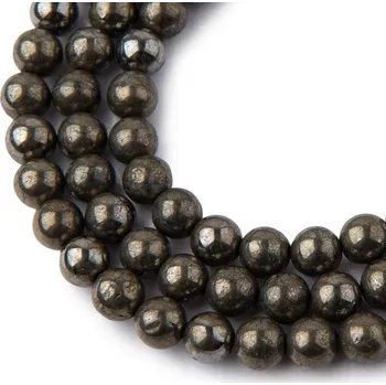 Korálek Korálky z minerálu Pyrit 8 mm