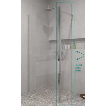 Boční otočný panel ECO-N CHROM - 30 cm (BCEXON30) HOPA