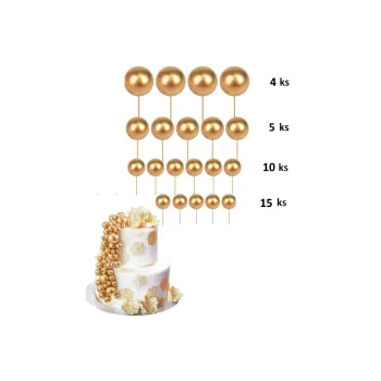 Balónek BALONKY zlaté 34 ks balonky zlaté 34